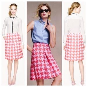 J. Crew Pixelated Houndstooth Skirt Size 12P